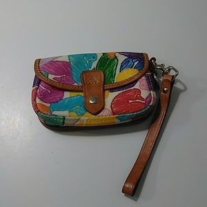 Dooney & Bourke Wristlet Multi Color Patern (used)